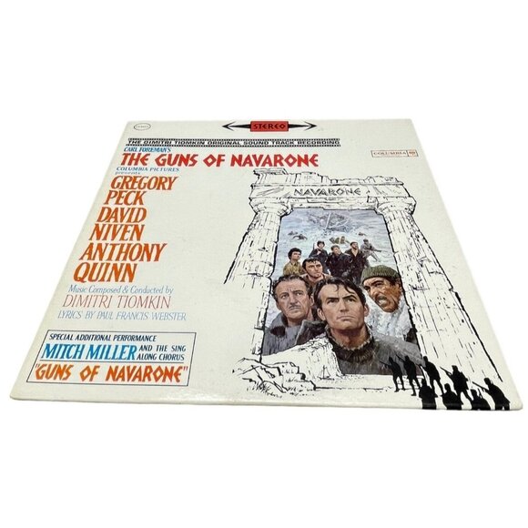 The Guns of Navarone vinyl record Columbia Pictures Gregory Peck Anthony READ - Picture 1 of 4